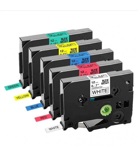 Nhãn HZe-B61 (TZe-B61), 36mm X 8m, Chữ đen - nền cam sáng | AIMO Việt Nam