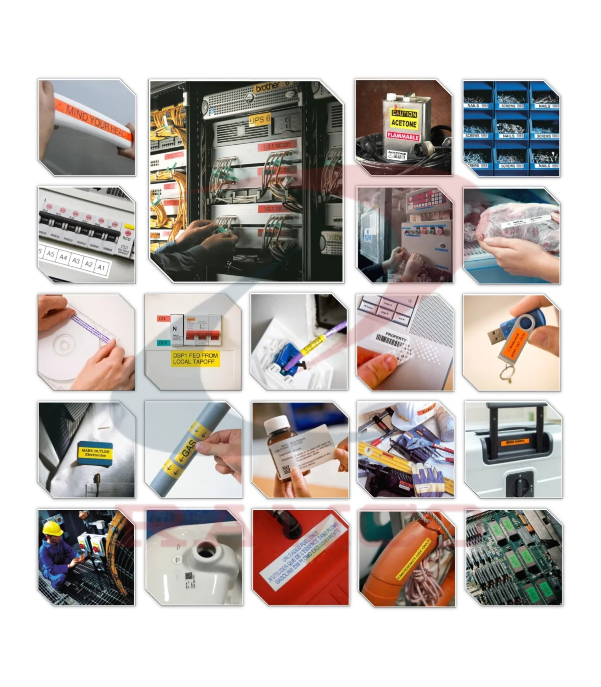 Nhãn HZe-FX451 (TZe-FX451), 24mm X 8m, Chữ đen - nền đỏ | AIMO Việt Nam