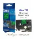 Nhãn HZe-731 (TZe-731), 12mm X 8m, Chữ đen - nền xanh lá | AIMO Việt Nam