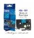 Nhãn HZe-551 (TZe-551), 24mm X 8m, Chữ đen - nền xanh dương | AIMO Việt Nam