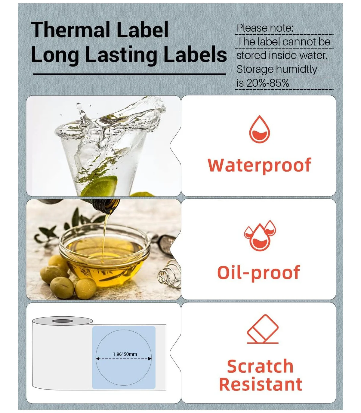 Nhãn Đa Năng 40 X 30mm màu xanh, KT-4030-230BU | AIMO Việt Nam