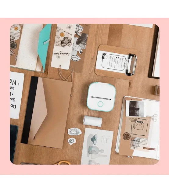 Máy in nhãn mini T02, Bluetooth, in không mực | AIMO Việt Nam