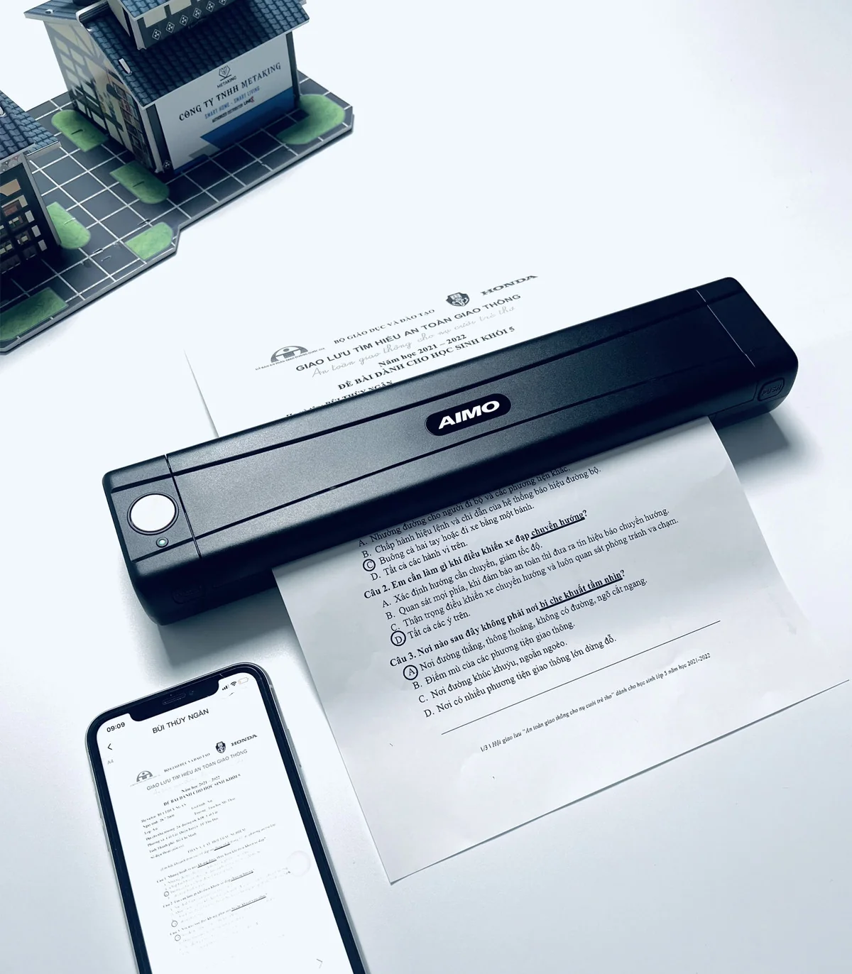 Máy in A4 di động AIMO M08E | AIMO Việt Nam