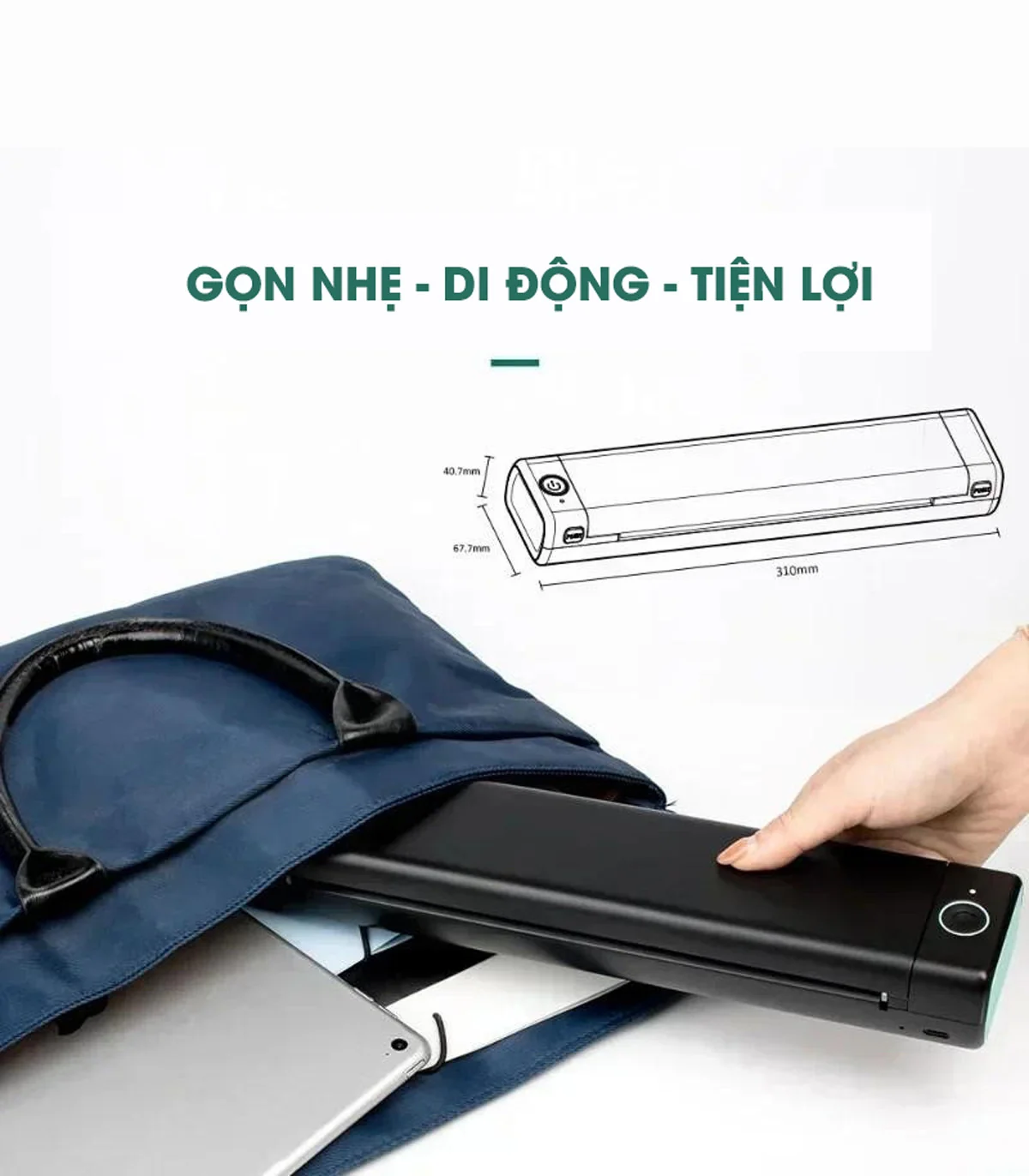 Máy in A4 di động AIMO M08F | AIMO Việt Nam