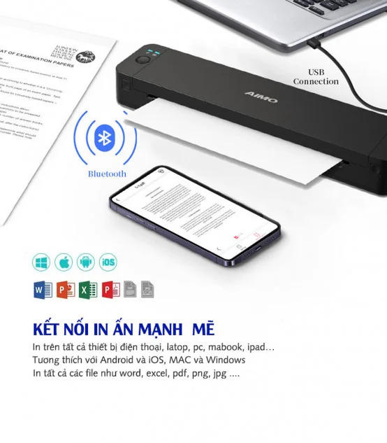 Máy in A4 di động AIMO P832 | AIMO Việt Nam