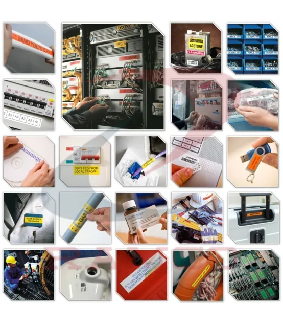 Nhãn HZe-221 (TZe-221), 9mm X 8m, Chữ đen - nền trắng | AIMO Việt Nam