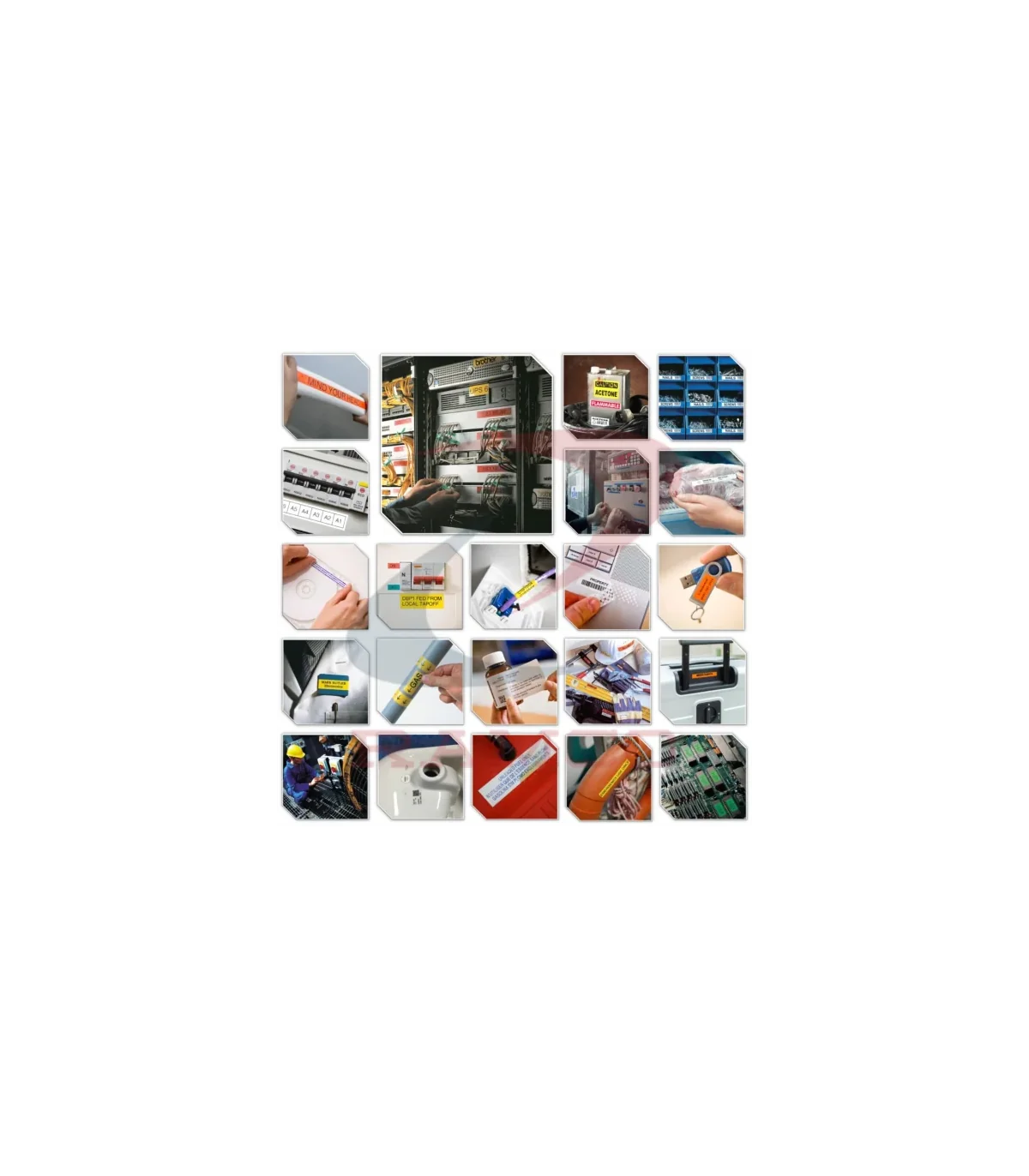 Nhãn HZe-621 (TZe-621), 9mm X 8m, Chữ đen - nền vàng | AIMO Việt Nam