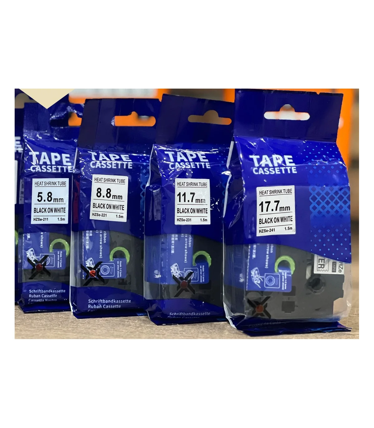 Băng Ống Co Nhiệt HZSe-211, 6mm X 1,5m, Cáp 1.7-3.2mm, Trắng | AIMO Việt Nam