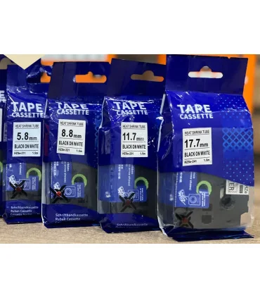 Băng Ống Co Nhiệt HZSe-231, 12mm X 1,5m, Cáp 3.6-7.0mm, Trắng | AIMO Việt Nam