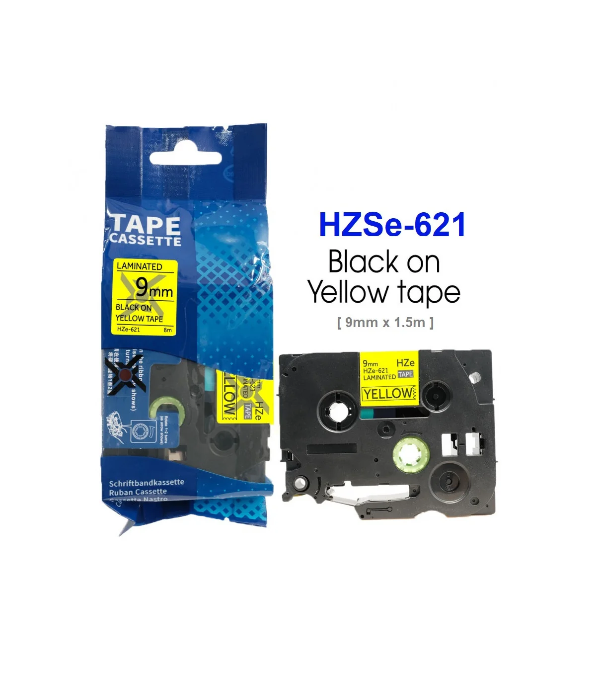 Băng Ống Co Nhiệt HZSe-621, 9mm X 1,5m, Cáp 2.6-5.1mm, Vàng | AIMO Việt Nam