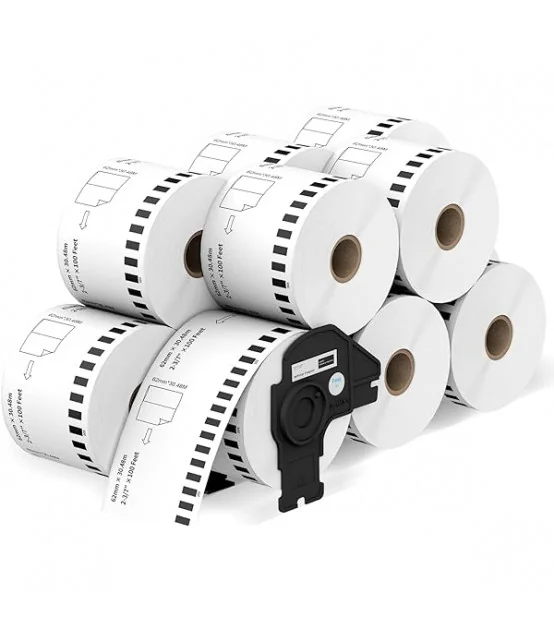 Nhãn film nhựa EK-22213 (DK-22213), 62mm x 15m, Trong suốt | AIMO Việt Nam