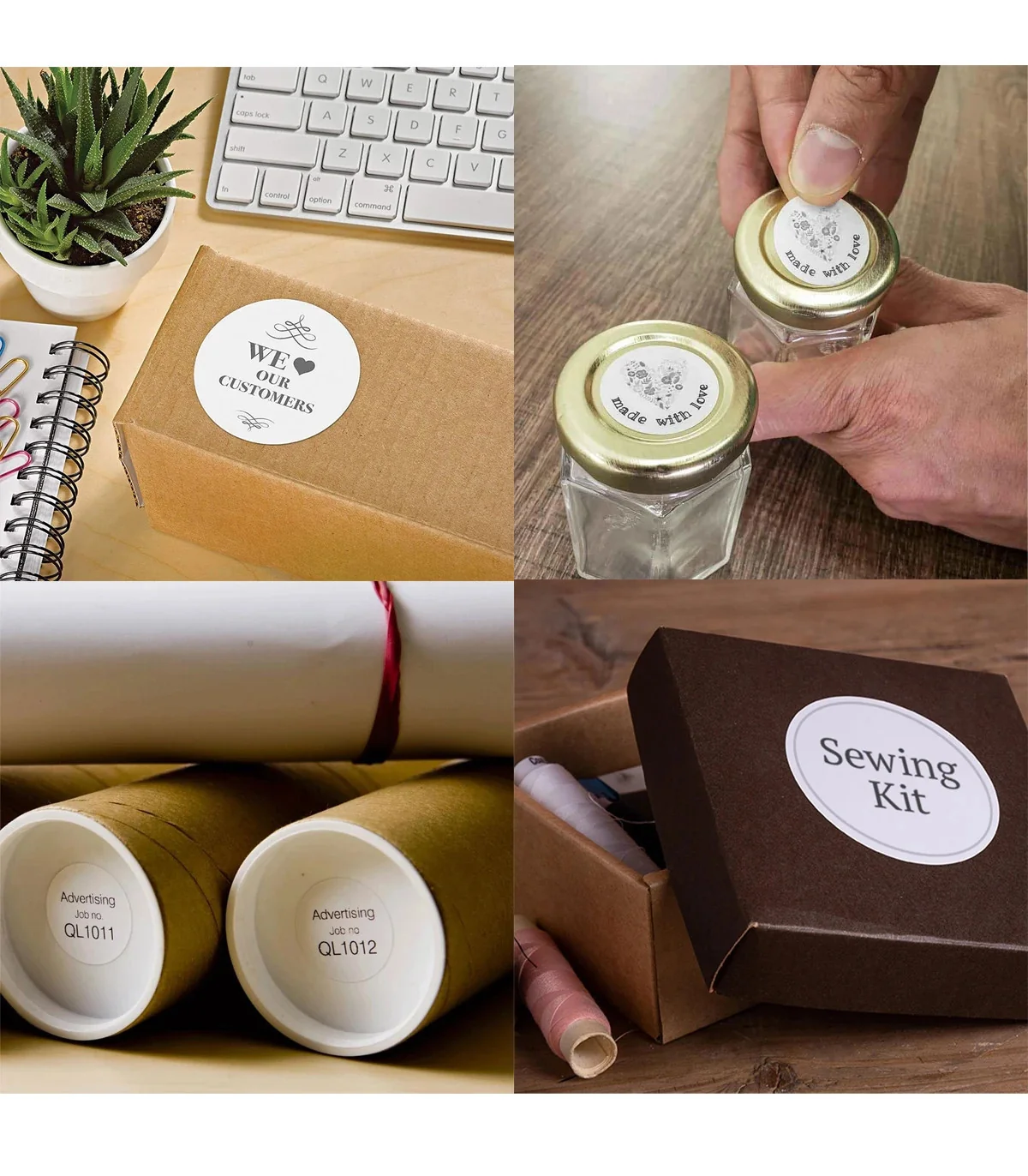 Nhãn Tròn 40 X 40mm, Màu Trắng, KTR-4040-140 | AIMO Việt Nam