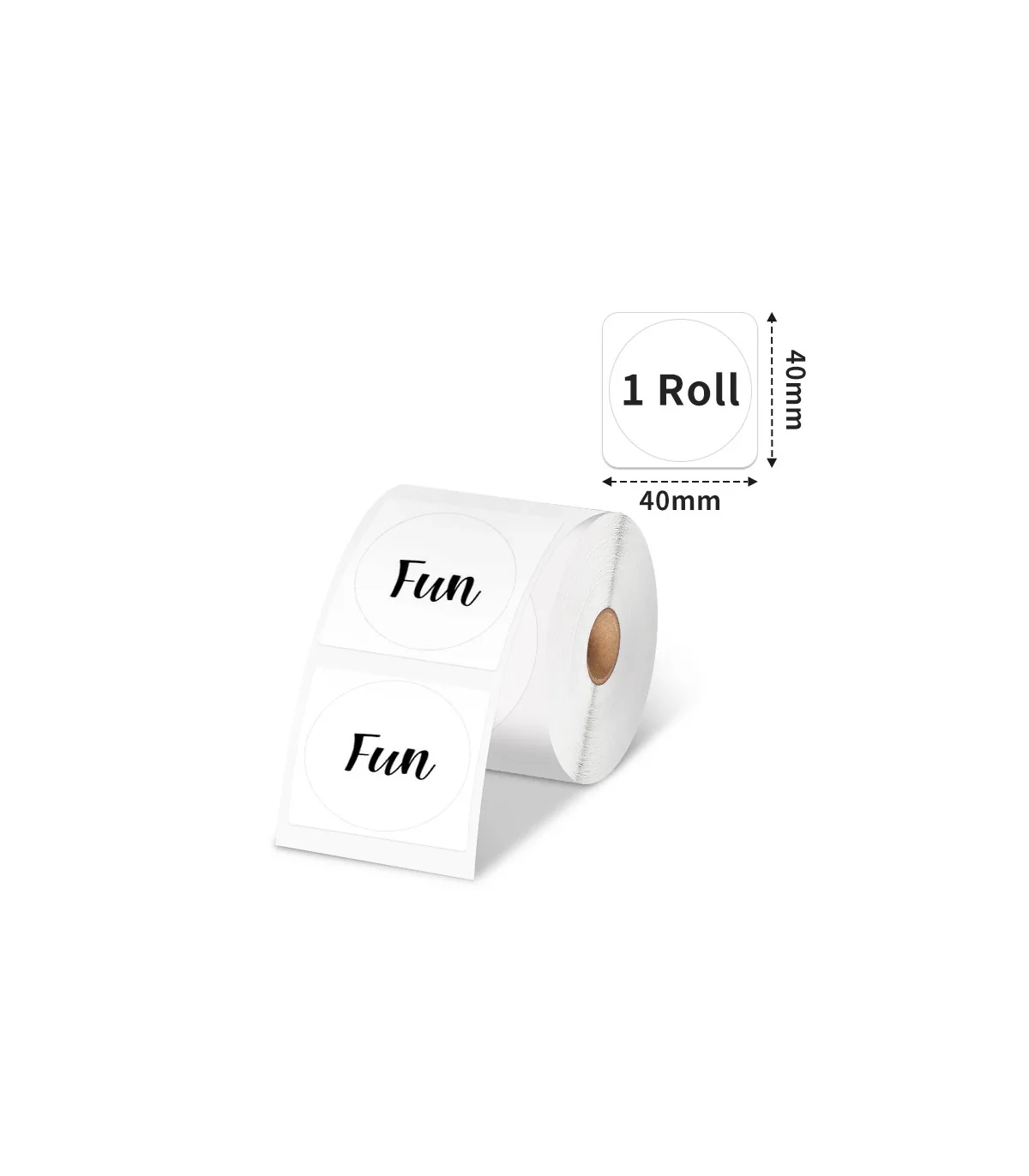 Nhãn Tròn 40 X 40mm, Màu Trắng, KTR-4040-140 | AIMO Việt Nam