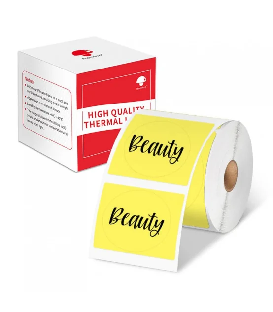 Nhãn Tròn 50 X 50mm, Màu Vàng, KTR-5050-140YE | AIMO Việt Nam