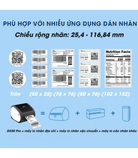 Máy In Nhãn D530 Pro I 300dpi, Bluetooth | AIMO Việt Nam