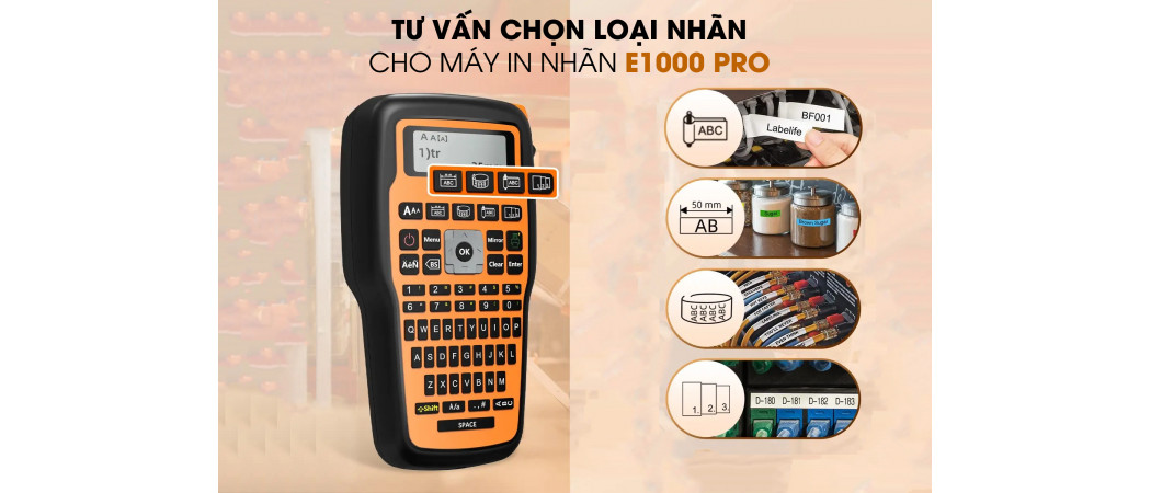 Máy In Nhãn E1000 Pro Sử Dụng Những Loại Nhãn Nào ?